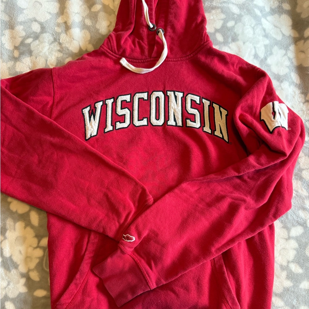 League Wisconsin Red Hoodie